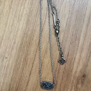 Kendra Scott Elisa Necklace in Silver Drusy